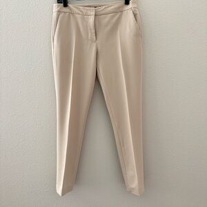 Tommy Hilfiger Cream Tailored Pants with Red Trim